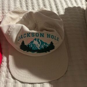 Target Cream Hat with Mountain Design